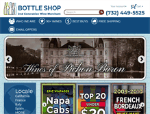 Tablet Screenshot of bottleshop.com